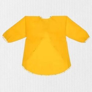 IKEA MALA Kids Apron Long Sleeve Waterproof Boys‎ Girls Painting Yellow/Ages 3+
